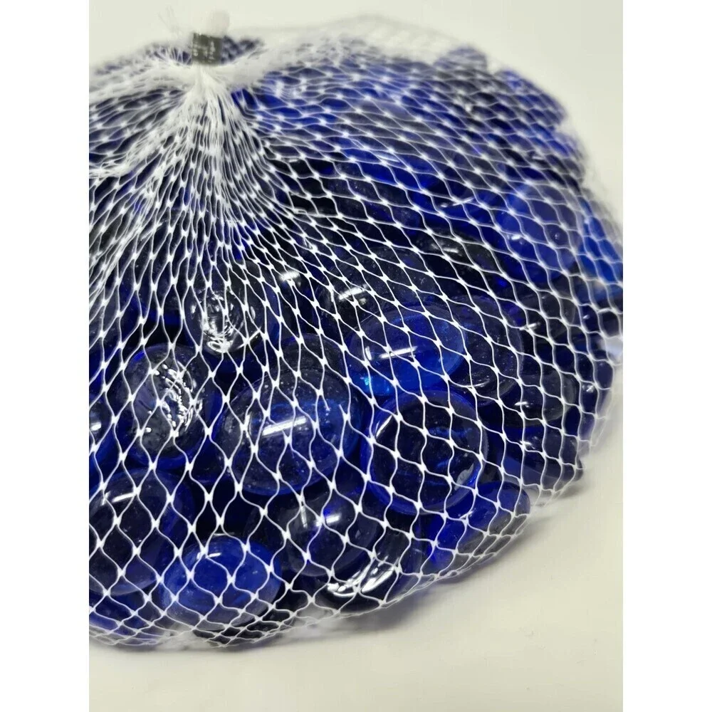 VINTAGE NOS PRINCESS HOUSE DECORATING CRYSTALS ROYAL BLUE 3 LBS VASE FILLER 099B